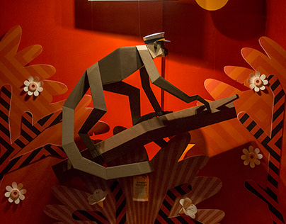Florería Atlántico - Monkey Shoulder window display