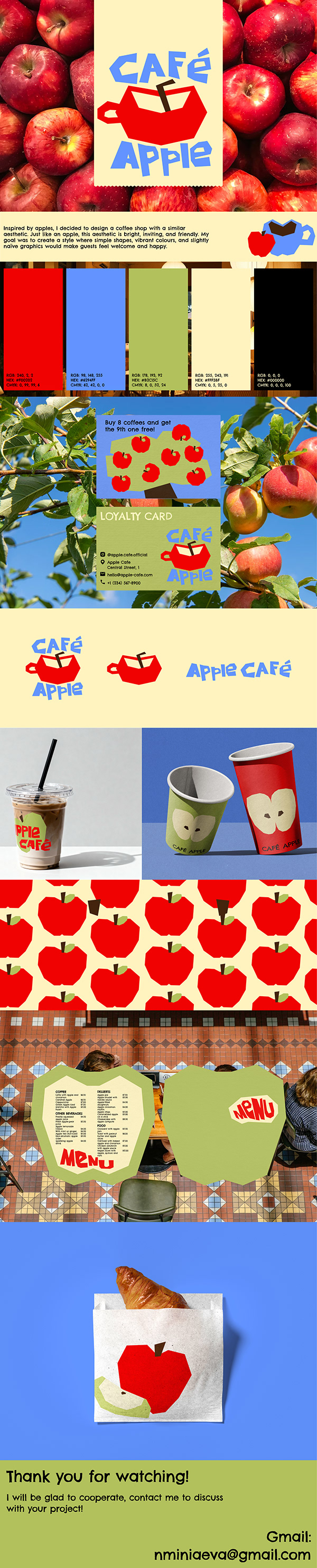 CAFÉ APPLE | Brand Design | Brand identity