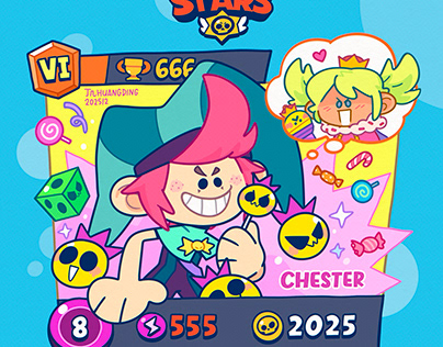 BrawlStars Fan art 荒野乱斗同人[01]. by 丁几