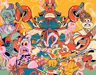 SpongeBob SquarePants X Samurai Design