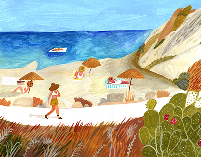 项目缩略图 - A splash of summer (Illustration for Swimwear Brand)