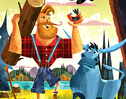 Whimsical KidLitArt from illustrator DAVID MOORE
