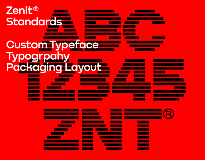 Zenit. Custom Typeface