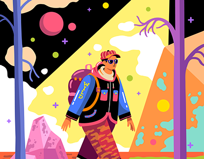 项目缩略图 - Flat stylish characters