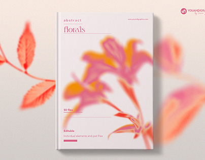 项目缩略图 - Blurry Florals Abstract Graphics