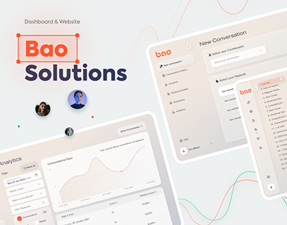 Bao Solutions - Dashboard & website design