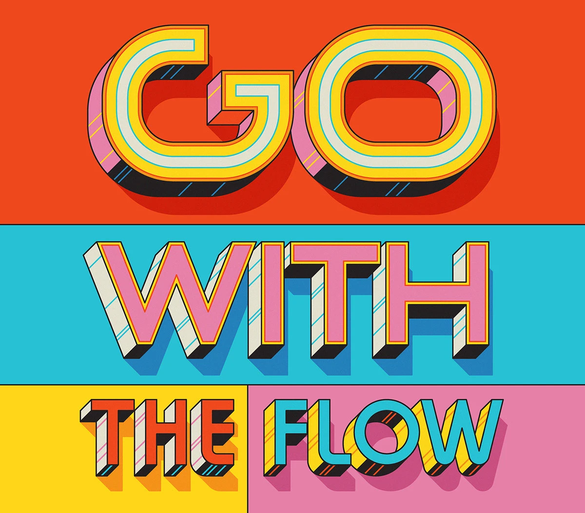 design lettering typography   vector muti ILLUSTRATION  graphic poster art adobe illustrator