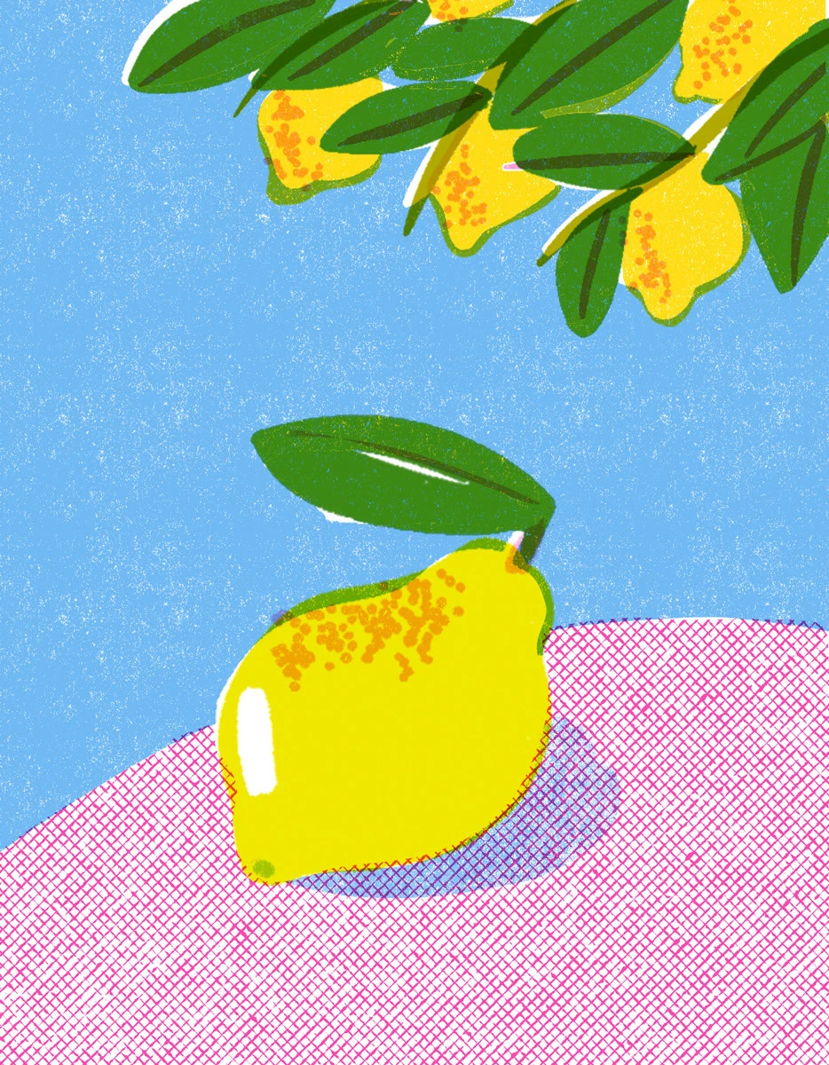 Italian food risograph ILLUSTRATION  italian illustrator Limited Color Palette retro illustration style vintage postcard Retro food illustration Digital Art 