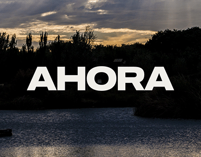 Ahora Typeface — Wide Display